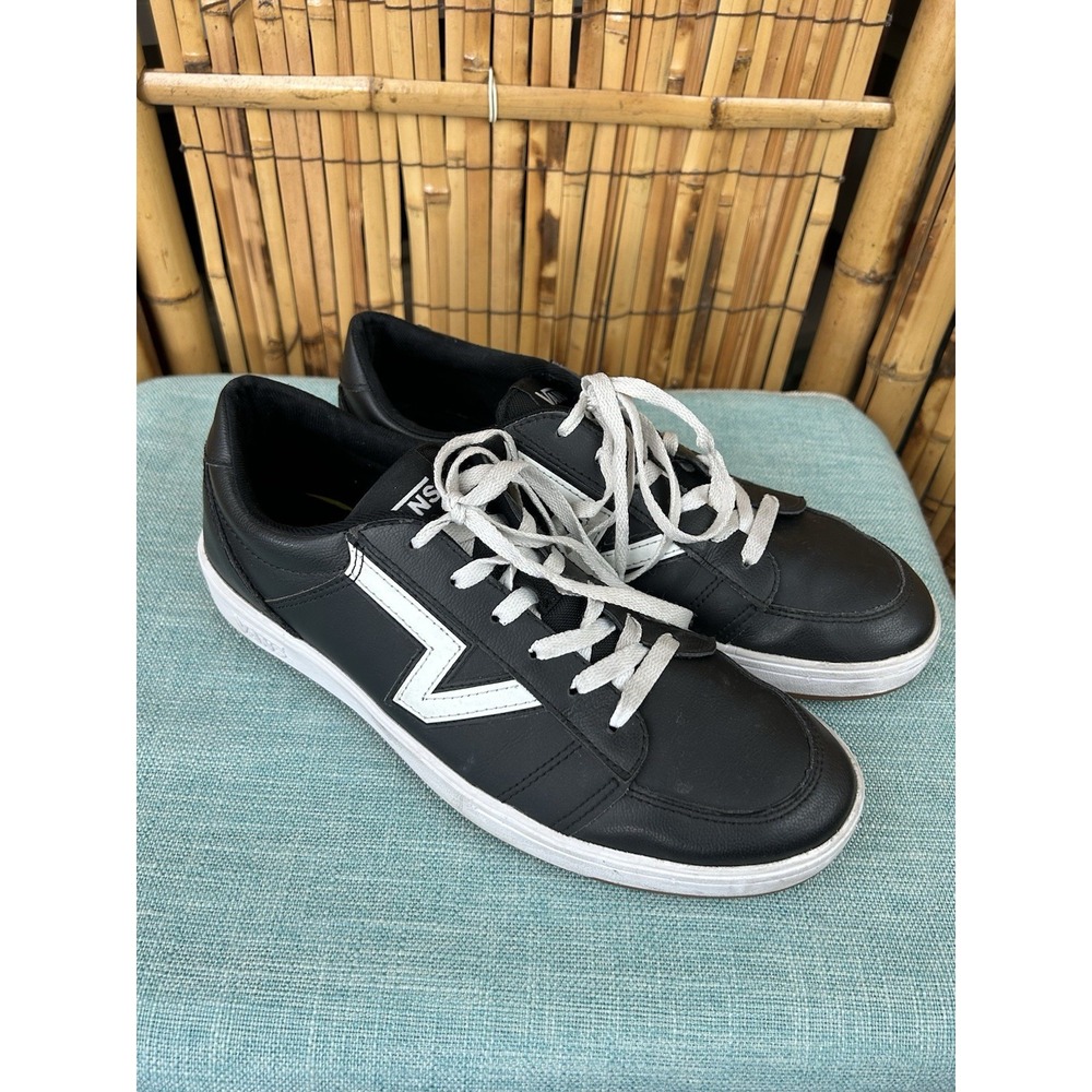 VANS Lowland Comfy Cush Leather Lace Up Women's Ortho Lite Shoes‎ Size 10